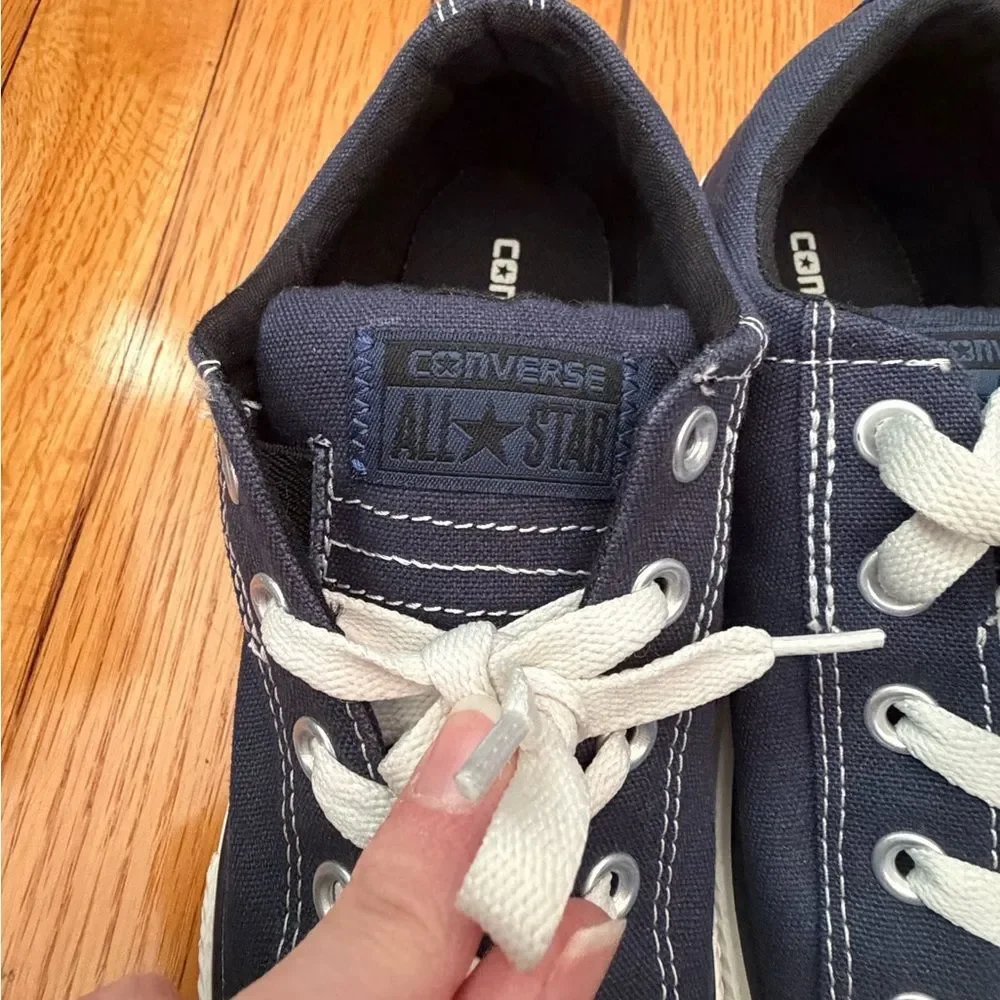 Converse Kids Sneakers in Dark Blue and White